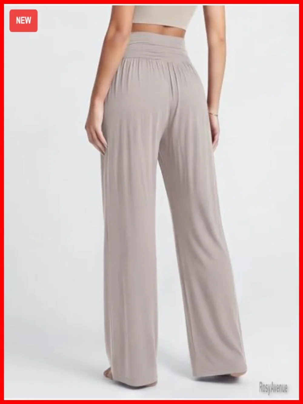 Wide Leg Palazzo Lounge Pants with Pockets 92% Rayon 8% Spandex Lightweight